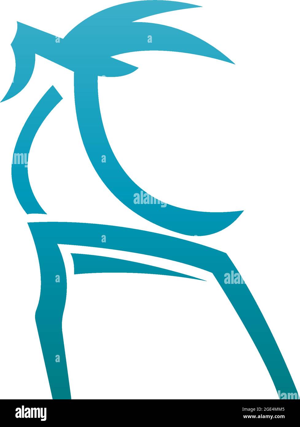 Goat icon logo vector design template illustration Stock Vector
