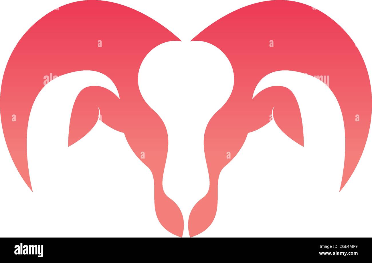 Goat icon logo vector design template illustration Stock Vector