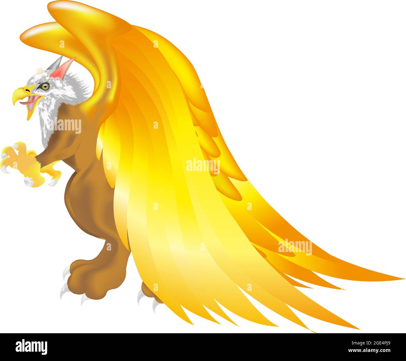 Gryphon mythical creature Stock Vector