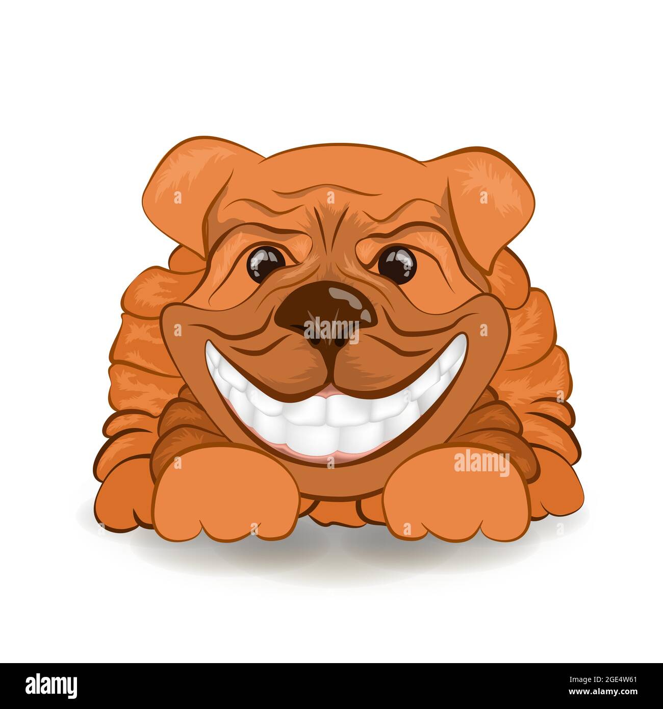 vector image of a friendly dog. Stock Vector