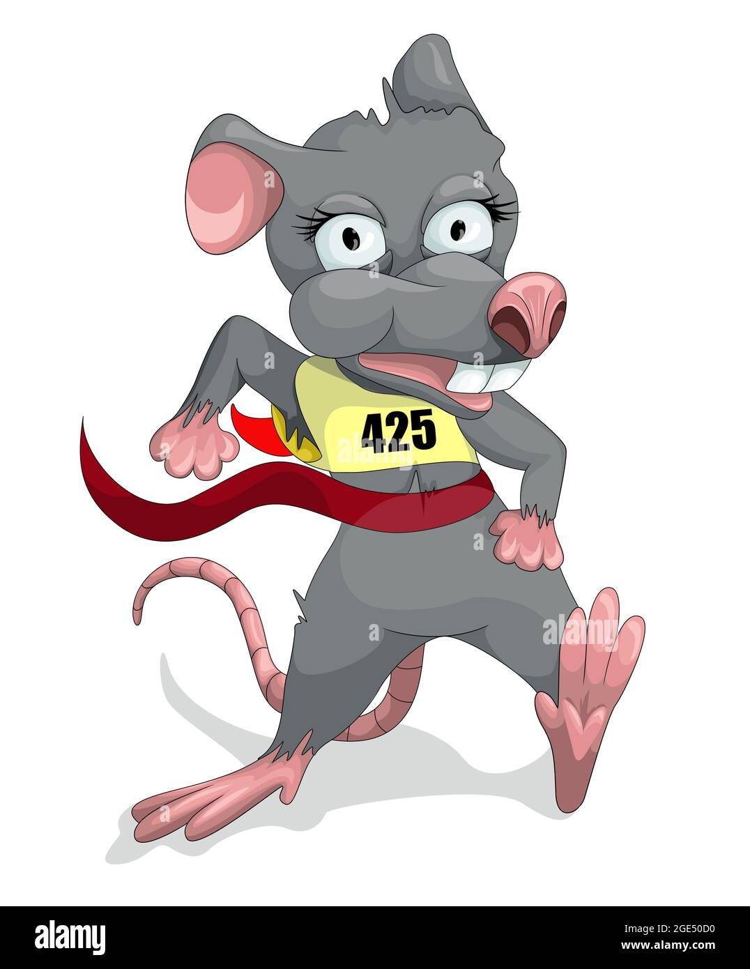 Vector Mouse Running Vector image of a mouse running a distance and finishing with a tear of ...