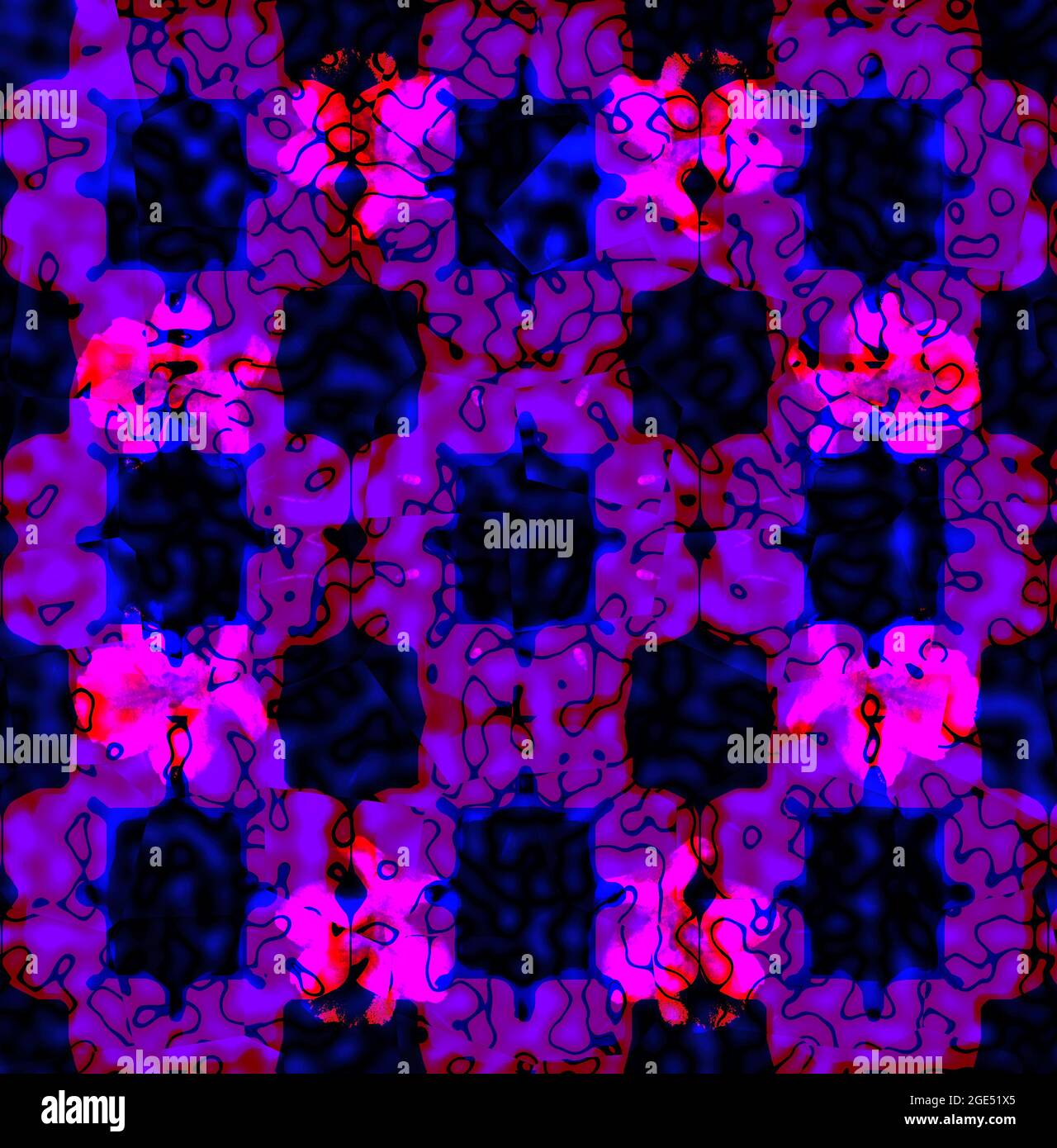 Vibrant abstract cherry blossom pattern hi-res stock photography and ...