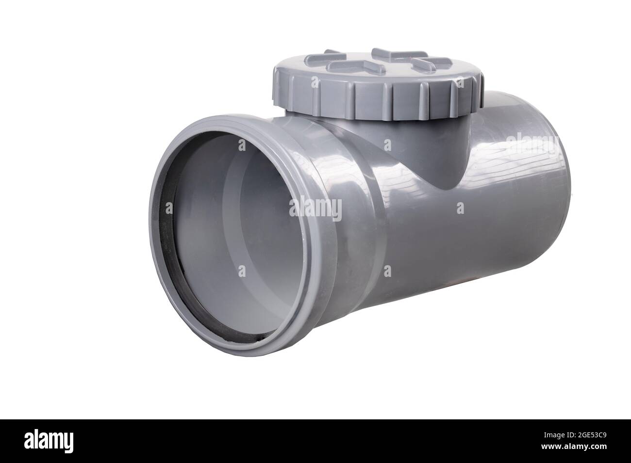 PVC pipe used in a sewage system in a singlefamily house. Accessories