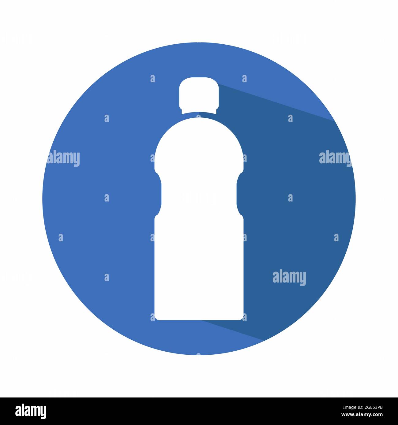 Vector Graphic of - Water Bottle - Flat Style - simple illustration ...