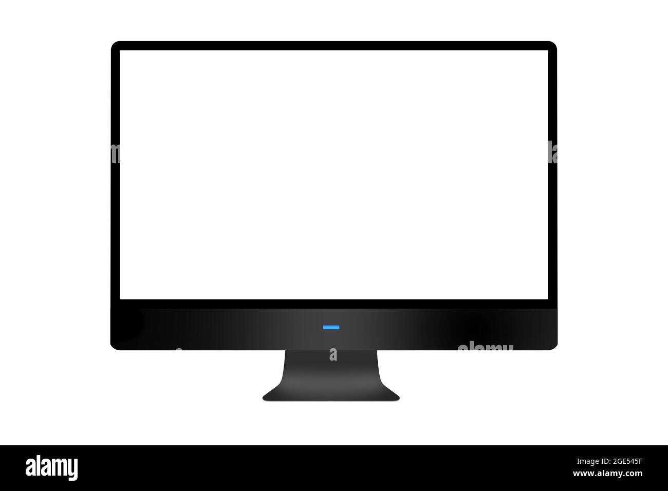 Computer Monitor, with blank screen Stock Photo - Alamy