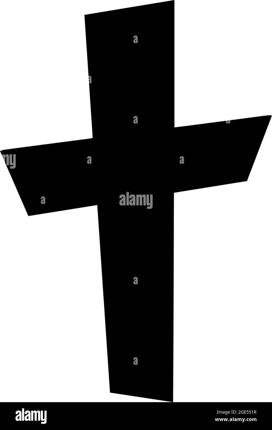 Black cross on a white background. vector illustration Stock Vector Image & Art Alamy