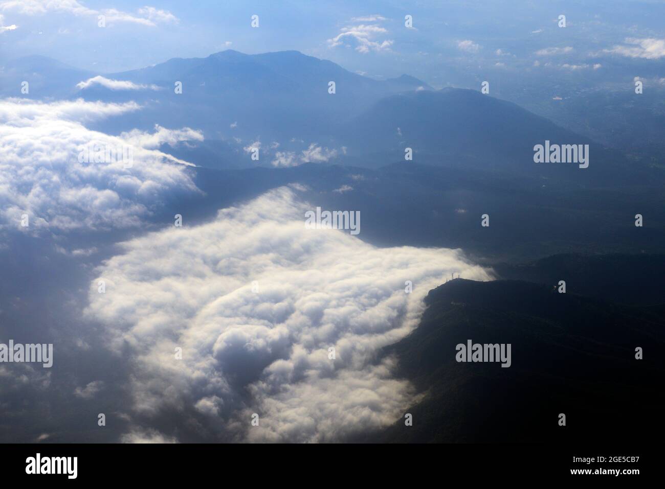 Aerial views of the Swiss Alps Stock Photo - Alamy