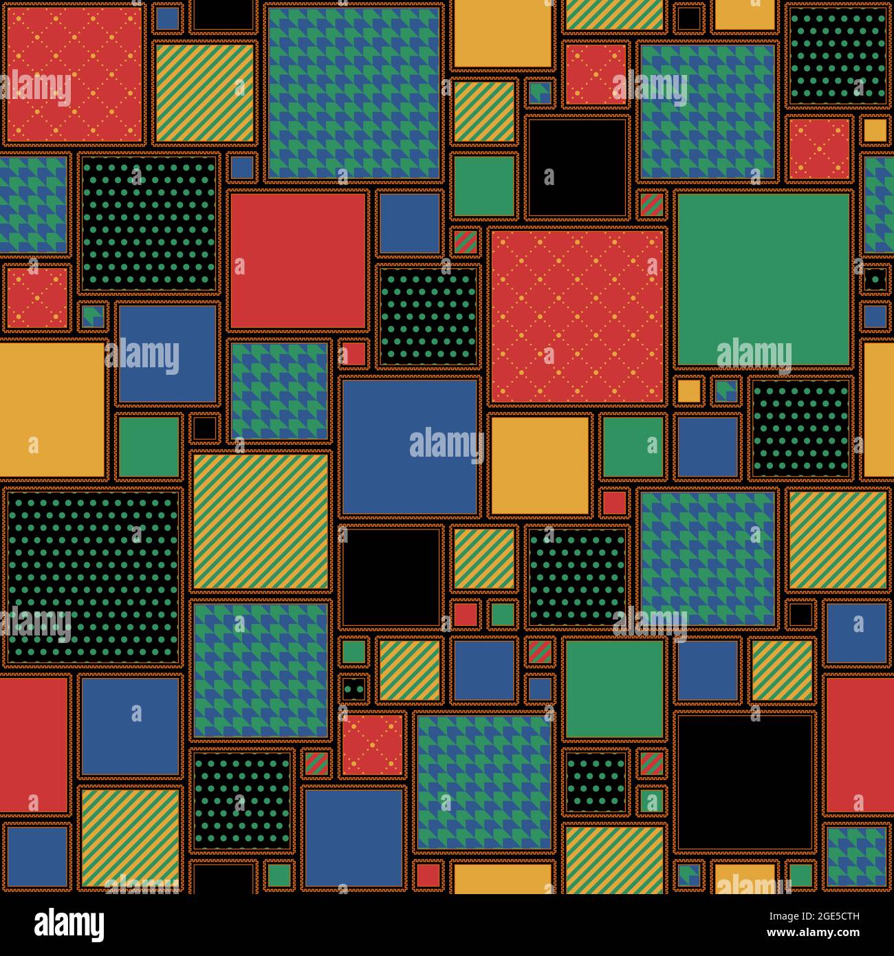 Patchwork Style Stock Vector Images - Alamy