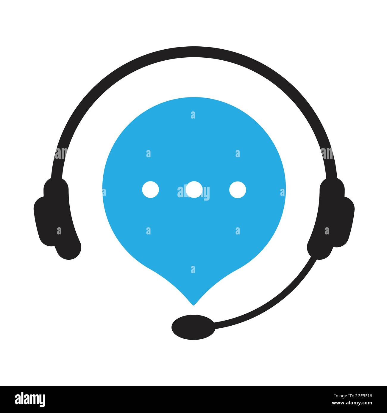 Hotline customer support service telemarketing, secretary, consultant,  consultation concept for graphic design, logo, web site, social media,  mobile a Stock Vector Image & Art - Alamy