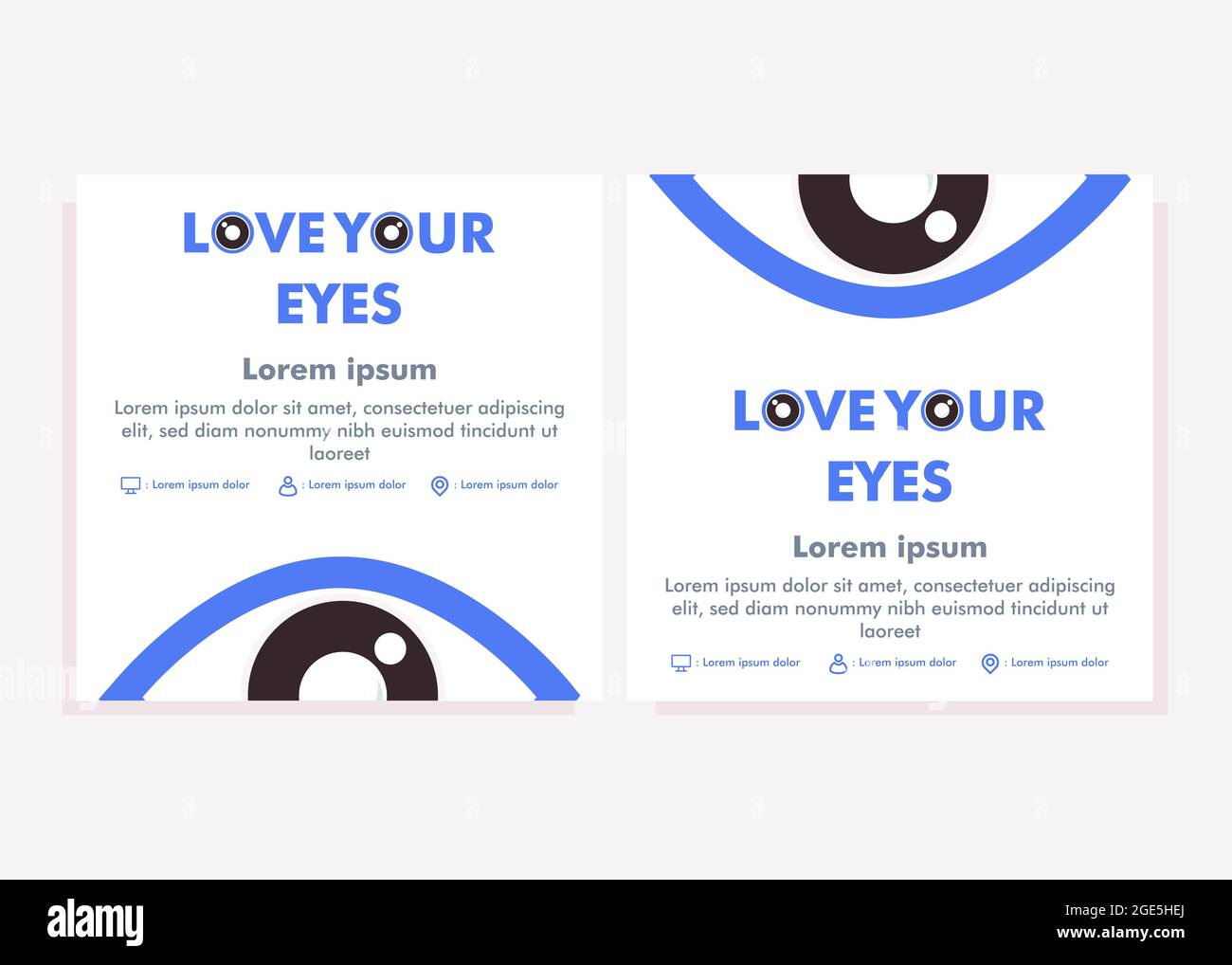 world sight day social media post template. social media post for eye health campaign design