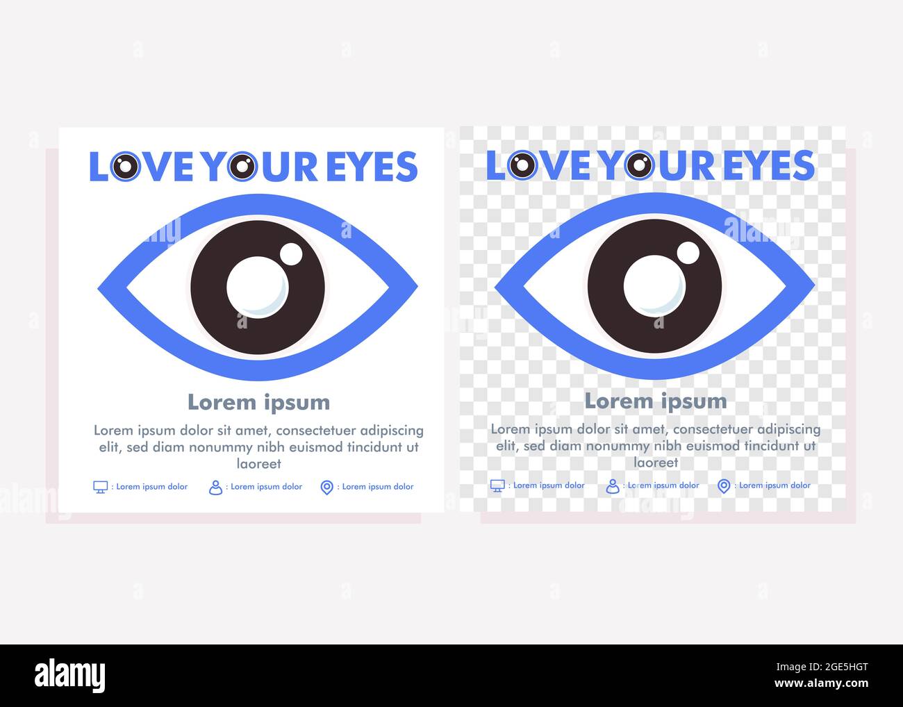 world sight day social media post template. social media post for eye health campaign design