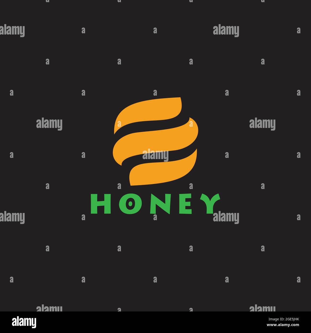 twist honey comb geometric simple logo vector Stock Vector