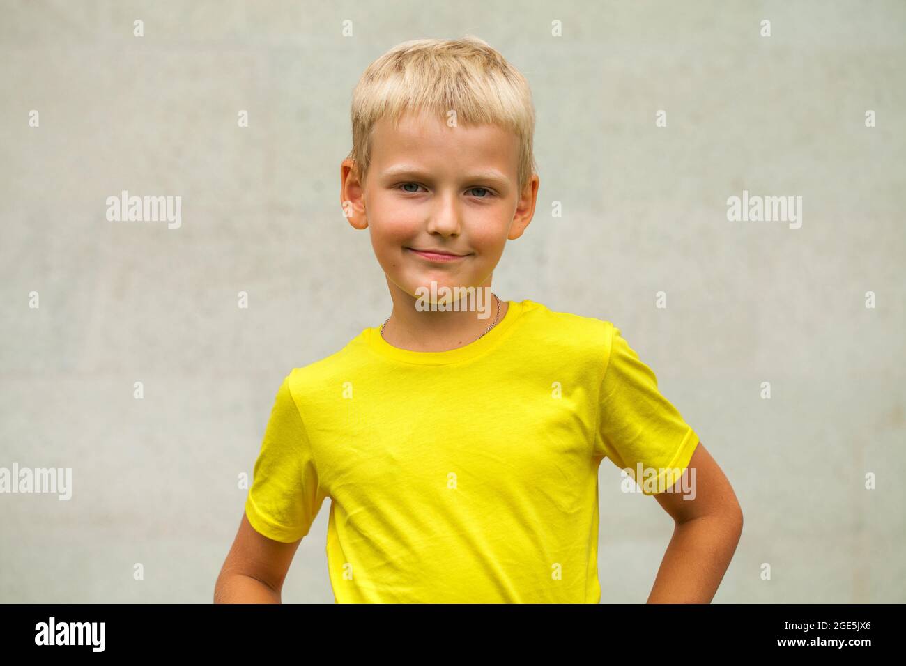 Close-up portrait of a little boy in a summer park Stock Photo - Alamy