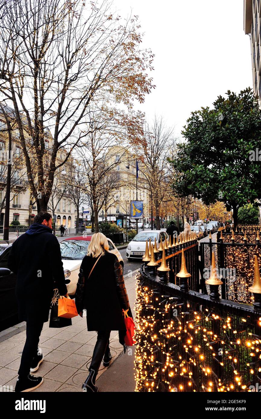 LOUIS VUITTON, Avenue Montaigne, Paris, France, “This is certainly a  Holiday Tree goal…