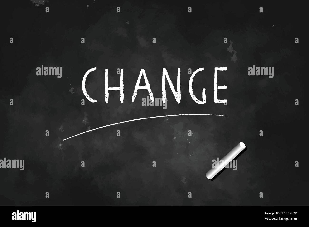 CHANGE written with chalk on blackboard icon logo design vector ...