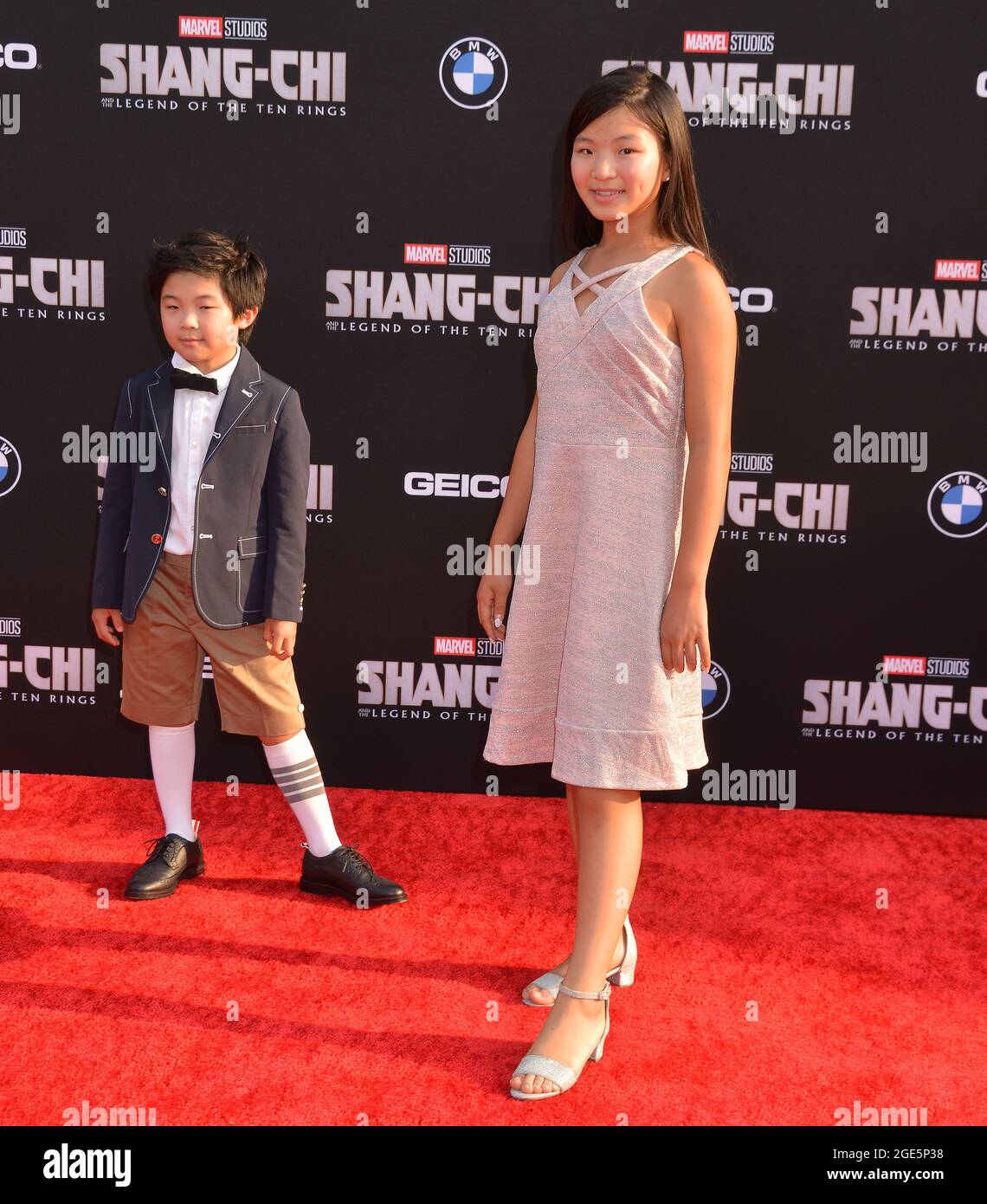 Los Angeles, USA. 17th Aug, 2021. Alan Kim and Alyssa Kim attends the Disney Marvel Premiere of Shang-Chi and the Legend of the Ten Rings at the El Capitan Theatre in Los Angeles. August 16, 2021. Credit: Tsuni/USA/Alamy Live News Stock Photo