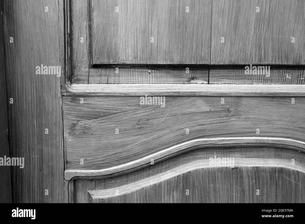 Old doors. Black and white photo Stock Photo - Alamy