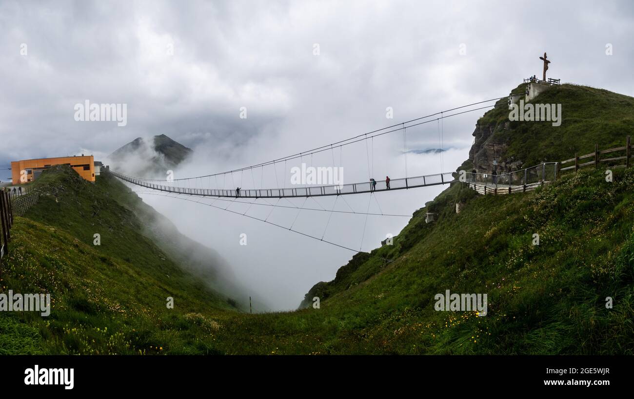 Suspension bridge, Stubnerkogel mountain station, Bad Gastein