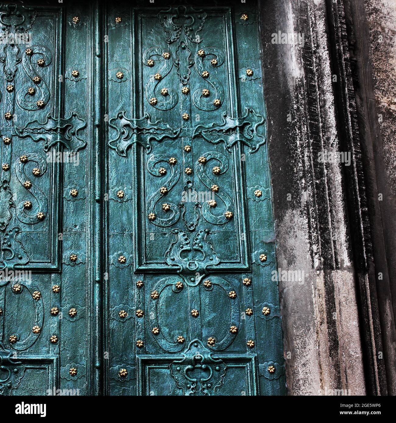 Old doors. Background. Abstract photo Stock Photo - Alamy