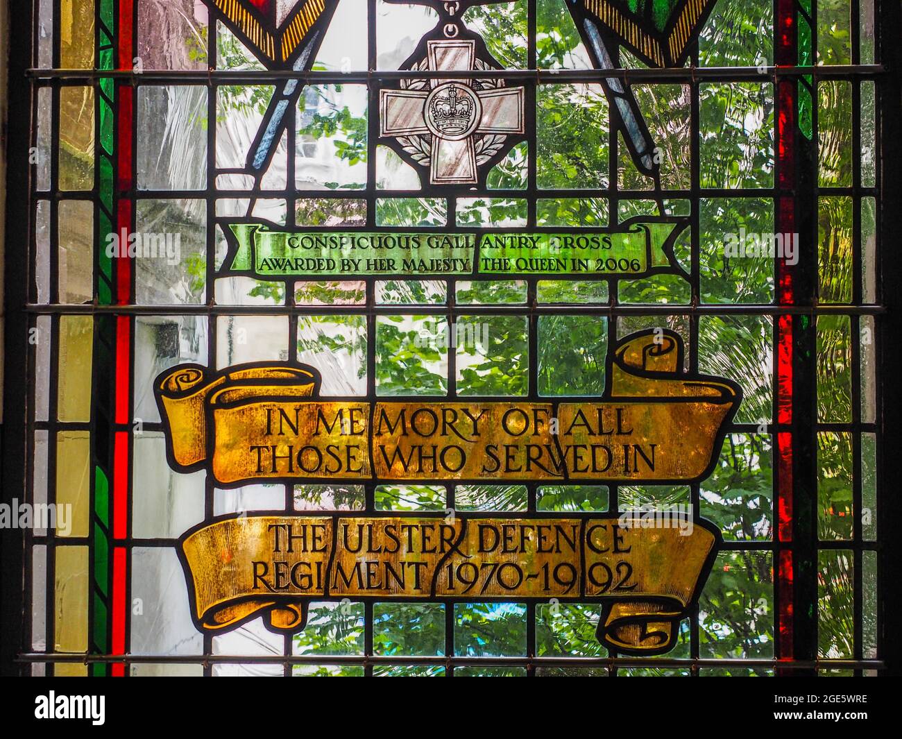 Stained Glass Window, The Ulster Defence Regiment, City Hall, Belfast