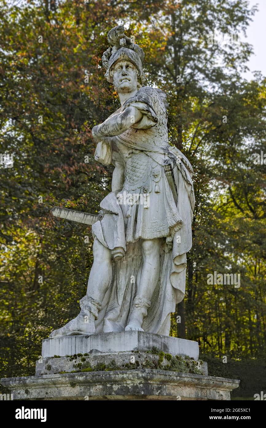 Statue of Mars by Roman Anton Boos, 1777, Nymphenburg Palace, Munich