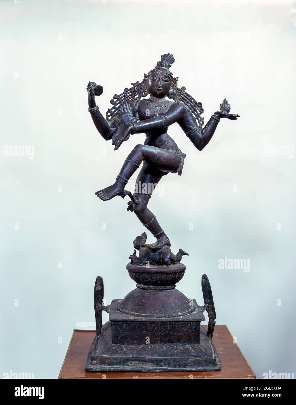 Nataraja 16th Century Bronze Sculpture in Tamil Nadu, India Stock Photo