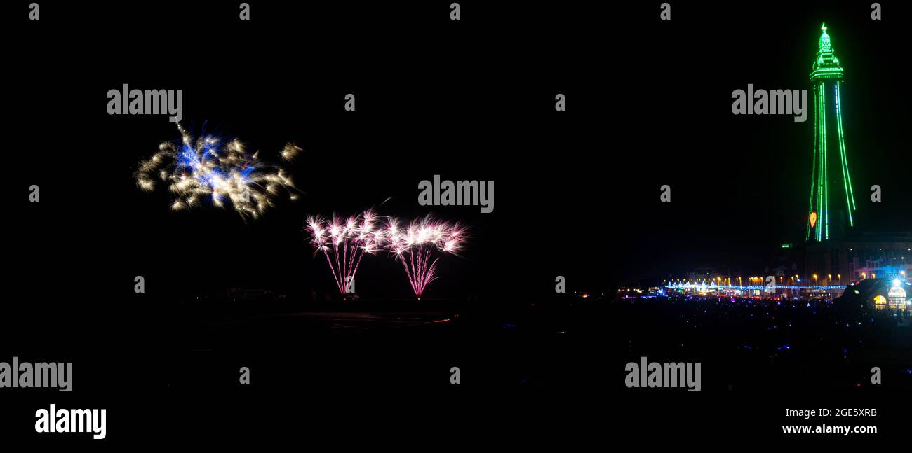 World Fireworks Championships North Pier Blackpool, Lancashire light up