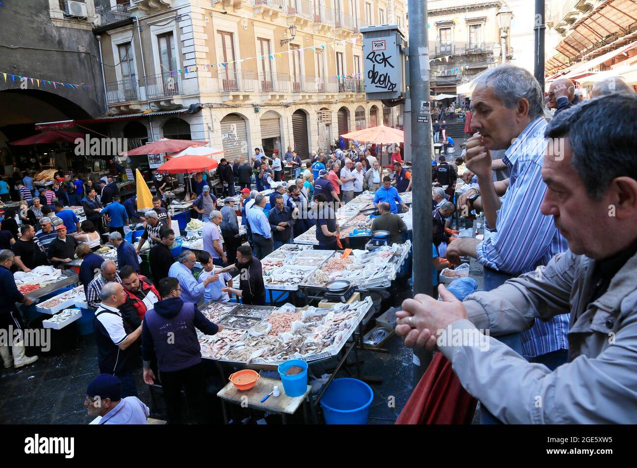 Catania Fish Market, Sicily, Mediterranean Sea, Italy Stock Photo Alamy
