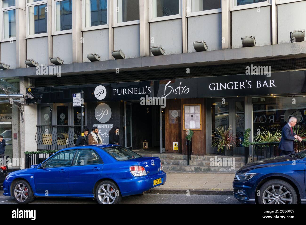 Exterior of Purnell's Bistro and Ginger's Bar, Birmingham, UK Stock Photo