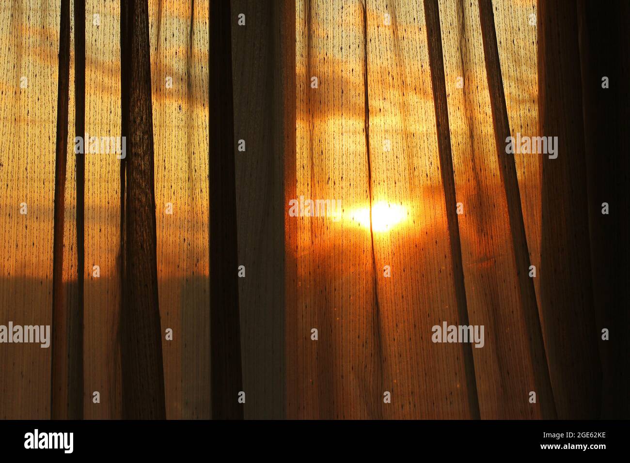 The sun in the window. Sunset. Abstract photo Stock Photo - Alamy