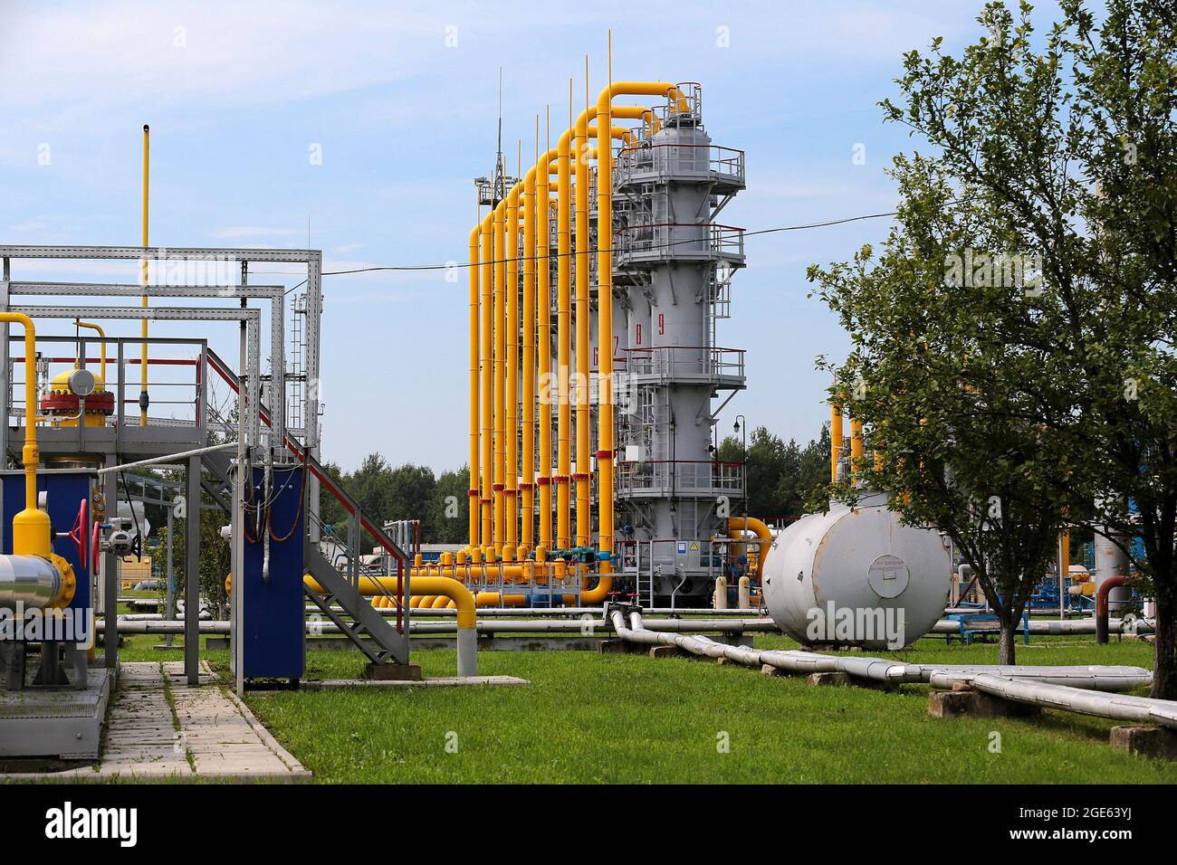 LVIV REGION, UKRAINE - AUGUST 16, 2021 - The Bilche-Volytsko Uherske  facility is the second largest underground natural gas storage site in  Europe, Lv Stock Photo - Alamy