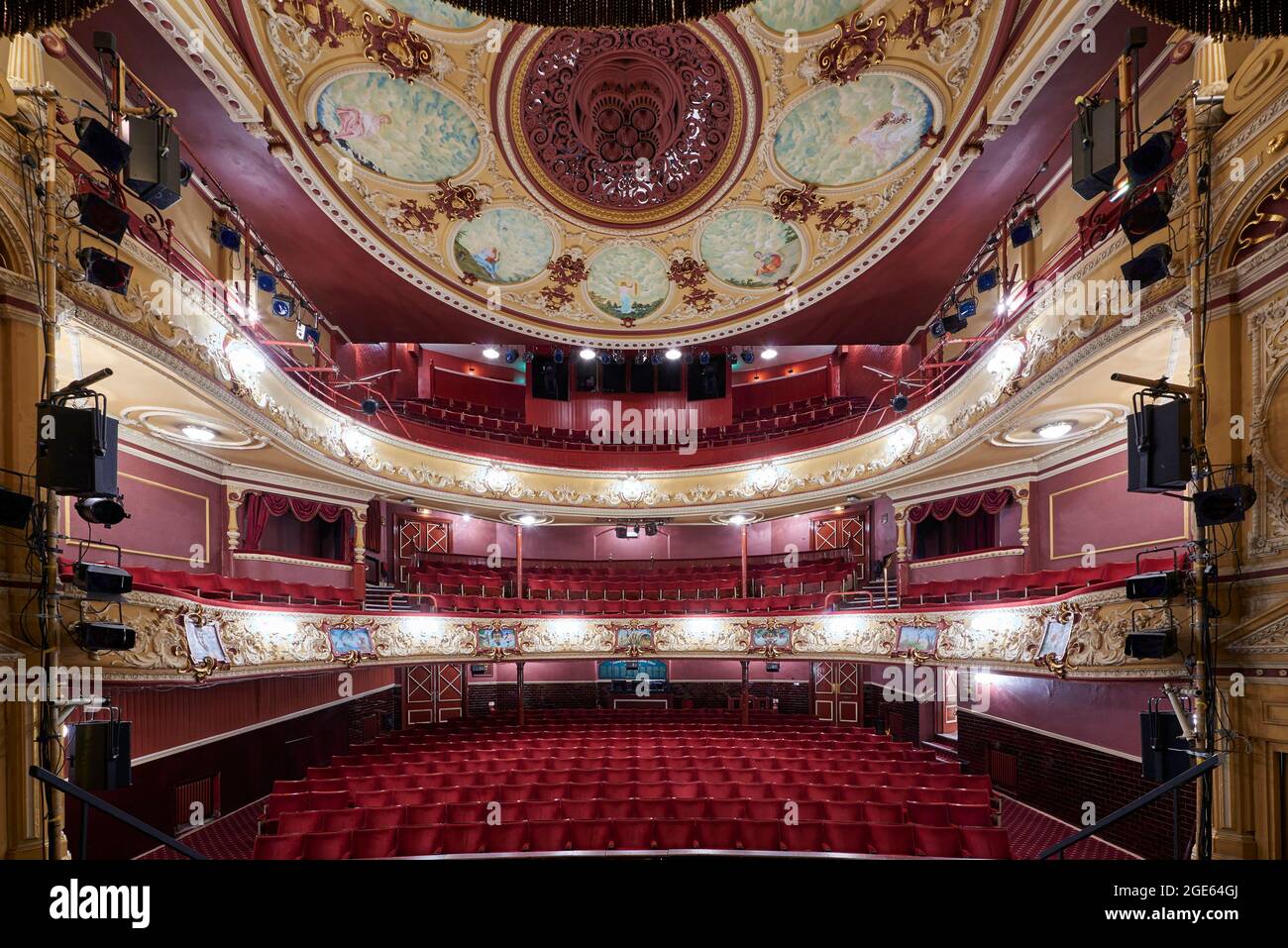 The beautiful interior of wakefield theatre royal and opera house hi