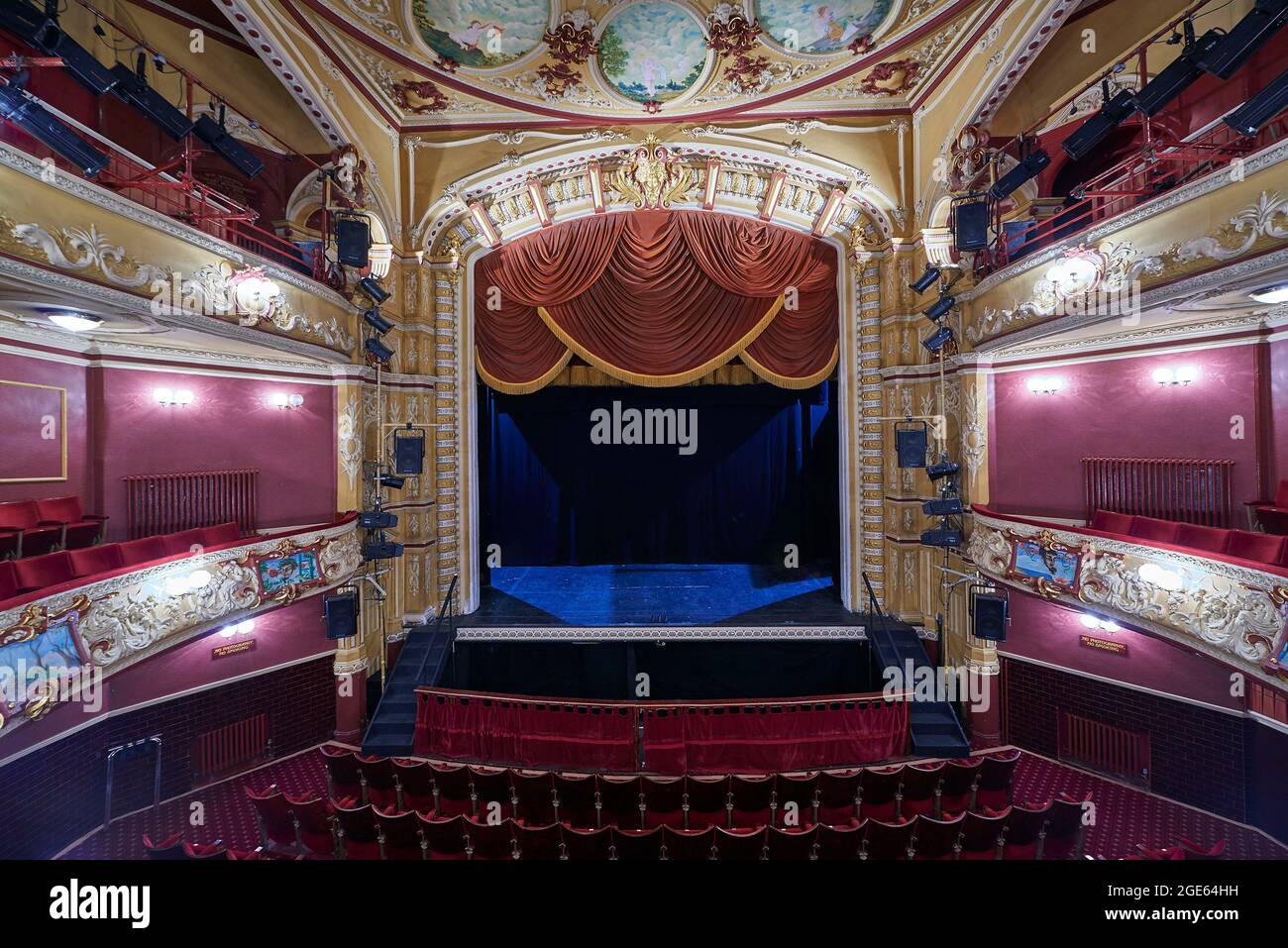 The beautiful interior of wakefield theatre royal and opera house hi