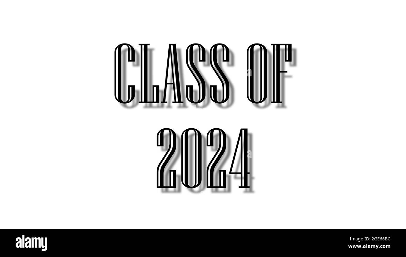class of 2025 black lettering white background Stock Photo Alamy