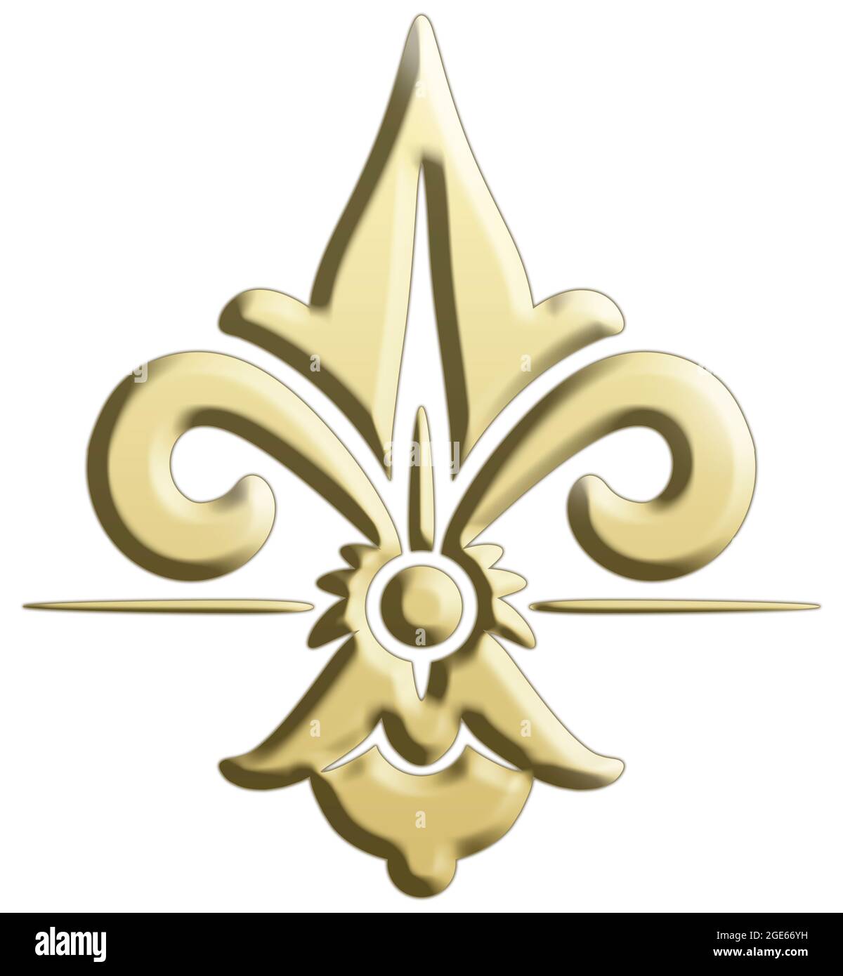 Illustration of an Art Deco style golden symbol Stock Photo Alamy