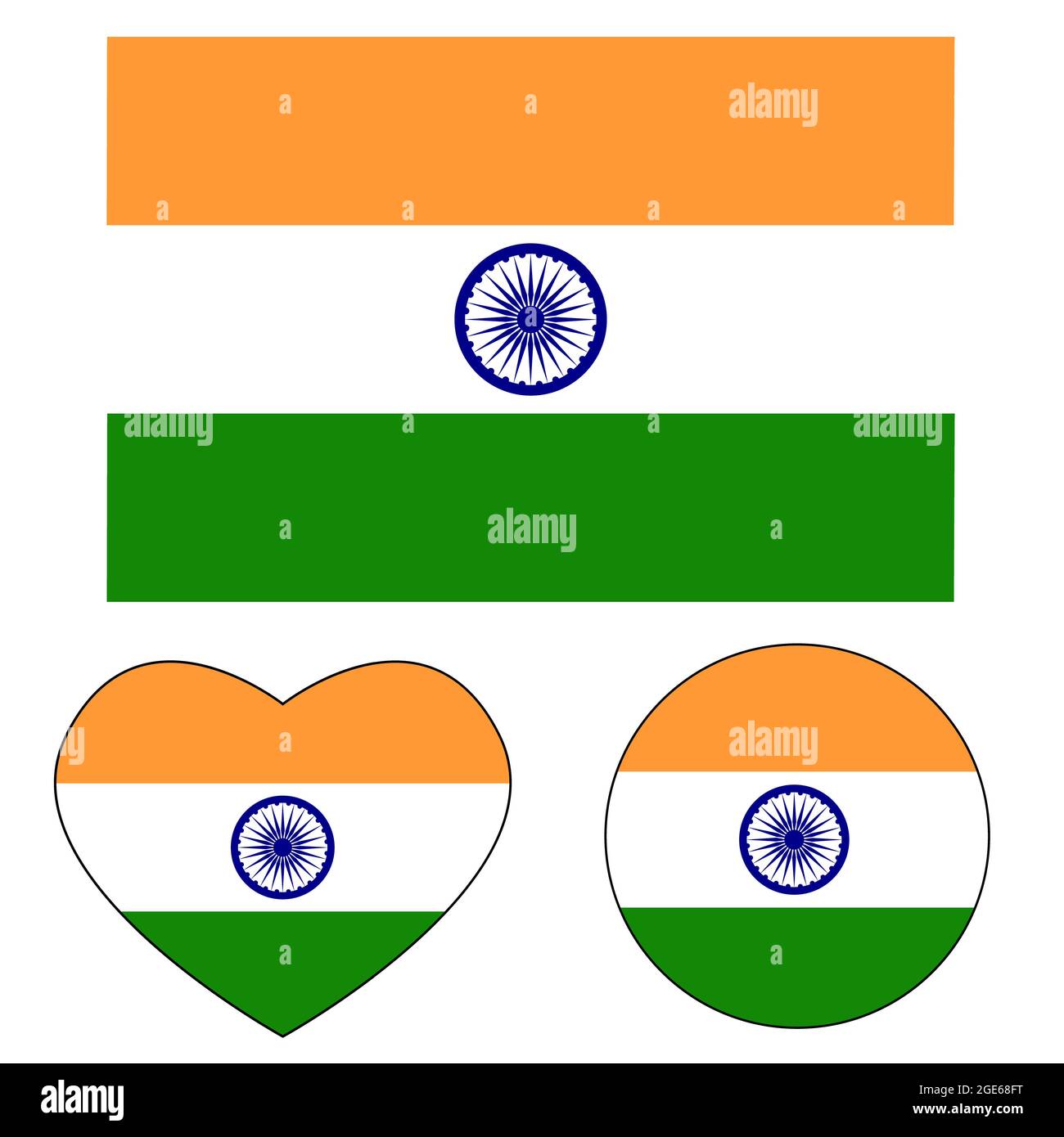 india flag on white background. India national flag sign. indian flag  symbol. flat style Stock Photo - Alamy