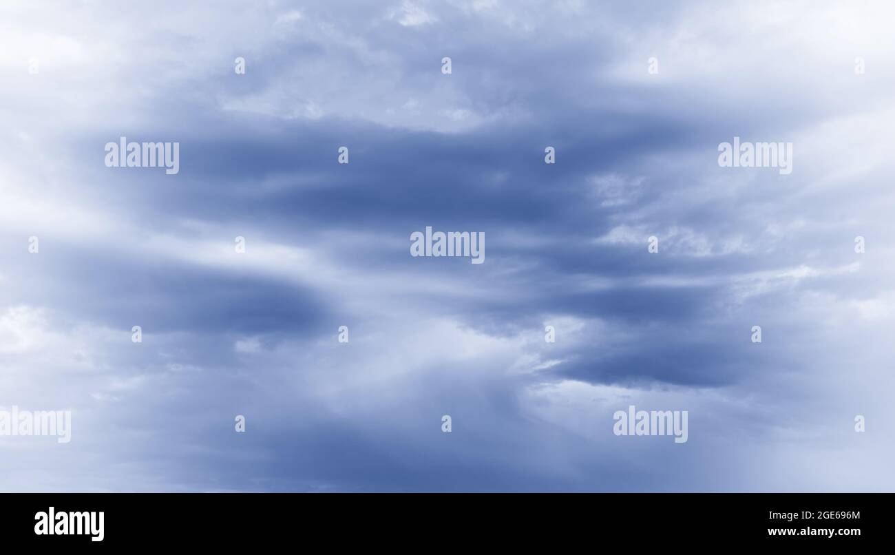Blue sky with white cloud. Copy space Stock Photo - Alamy