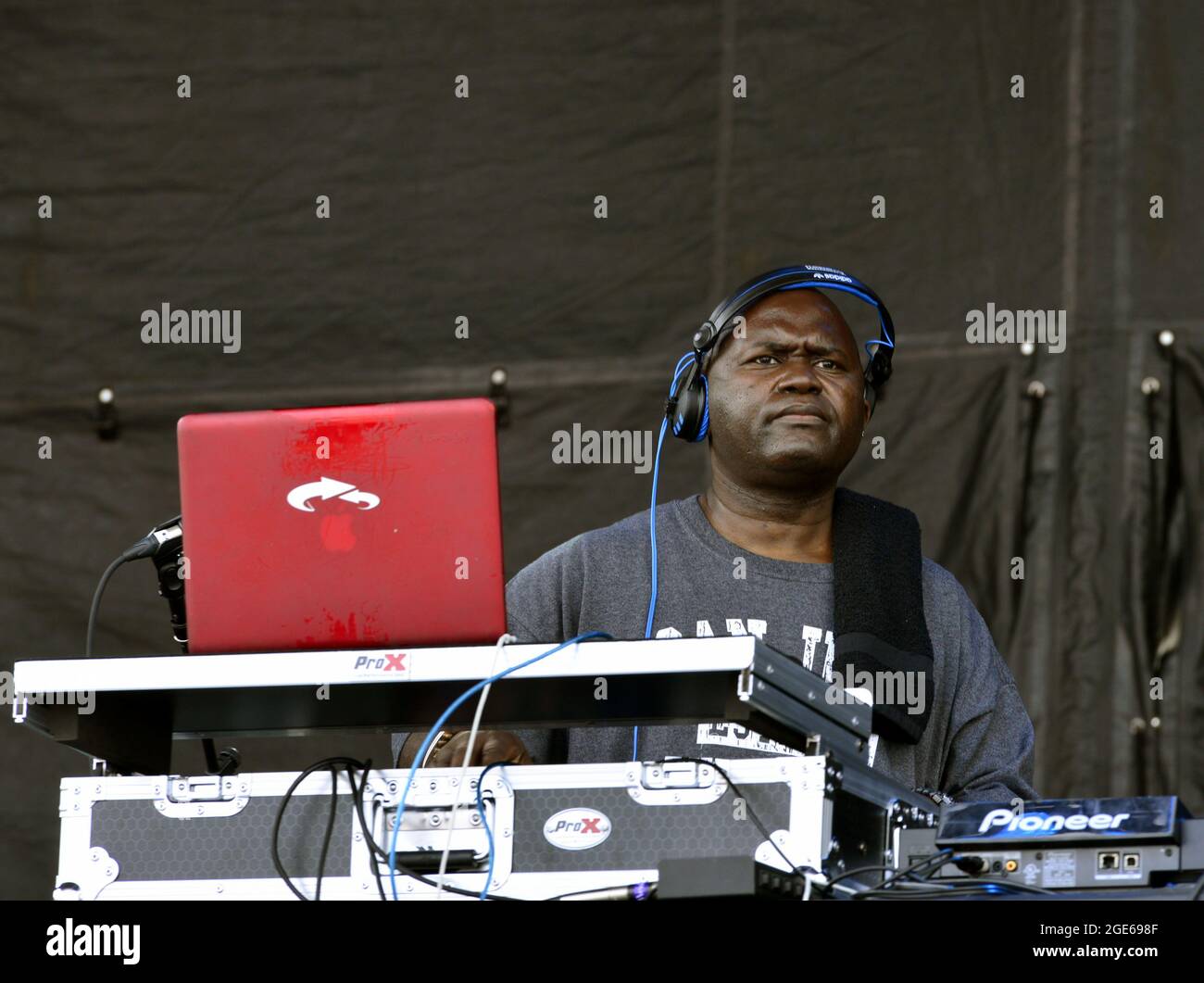 Bronx, NY, USA. 16th Aug, 2021. Grand Wizzard Theodore performs at the 'It's Time for Hip Hop in NYC' concert at Orchard Beach on August 16, 2021 in the Bronx, New York. Credit: Koi Sojer/Snap'n U Photos/Media Punch/Alamy Live News Stock Photo
