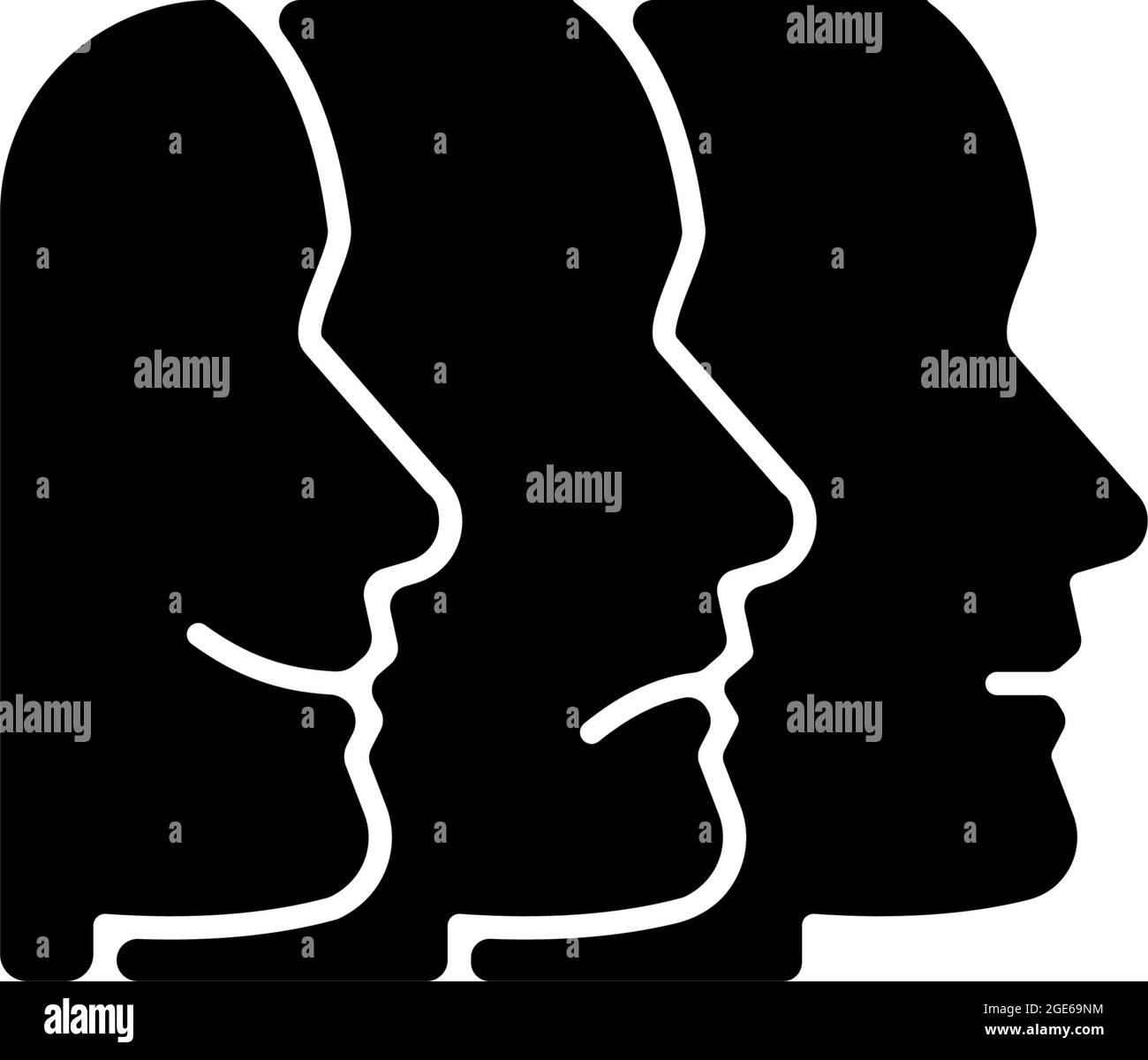 Facial expressions black glyph icon Stock Vector Image & Art - Alamy