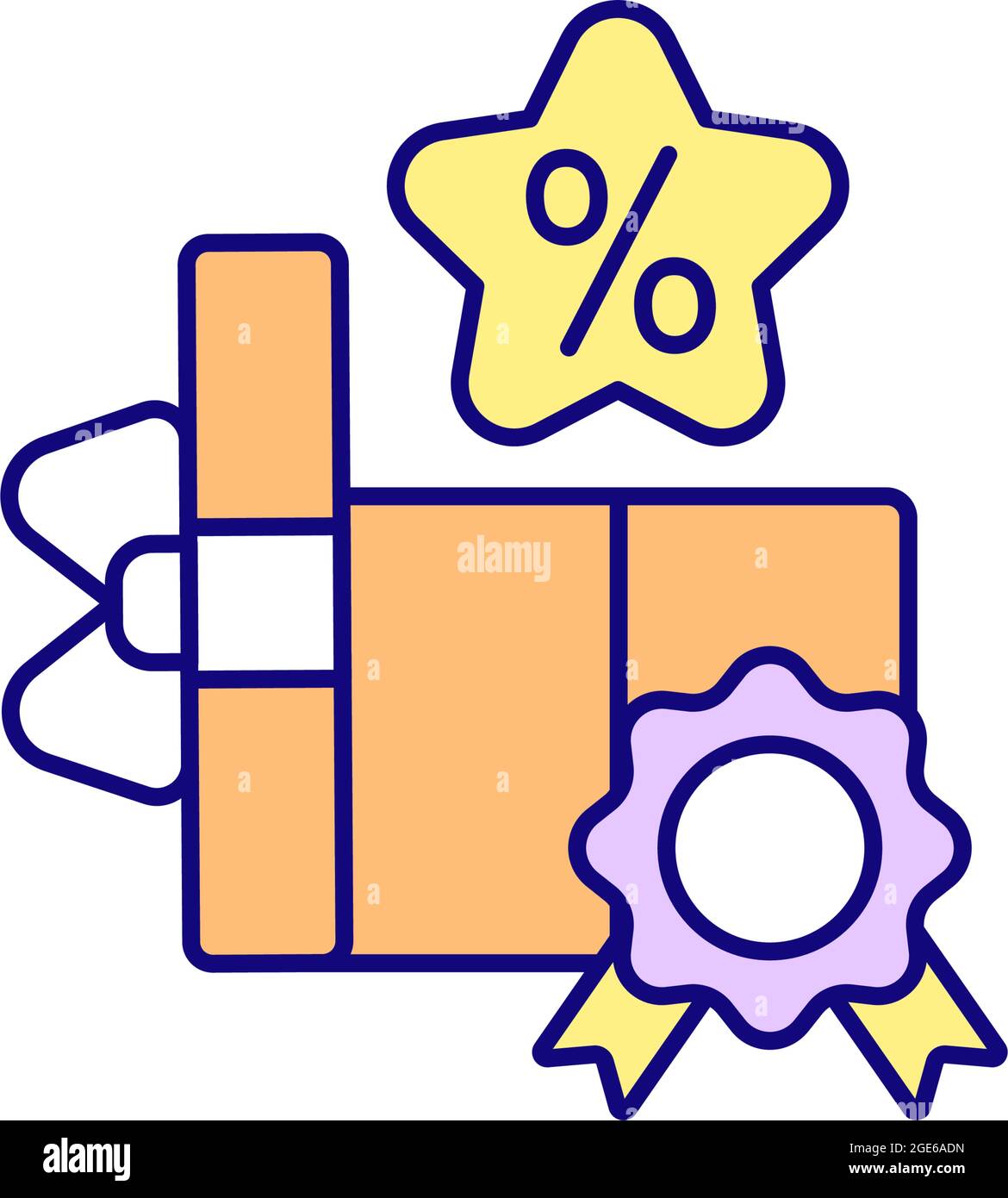 Badges program RGB color icon Stock Vector Image & Art - Alamy