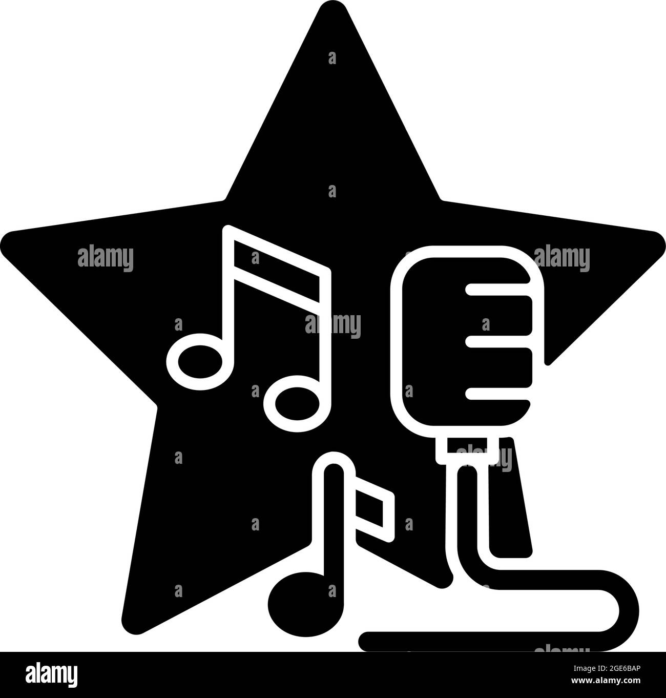 Open microphone shows black glyph icon Stock Vector Image & Art - Alamy