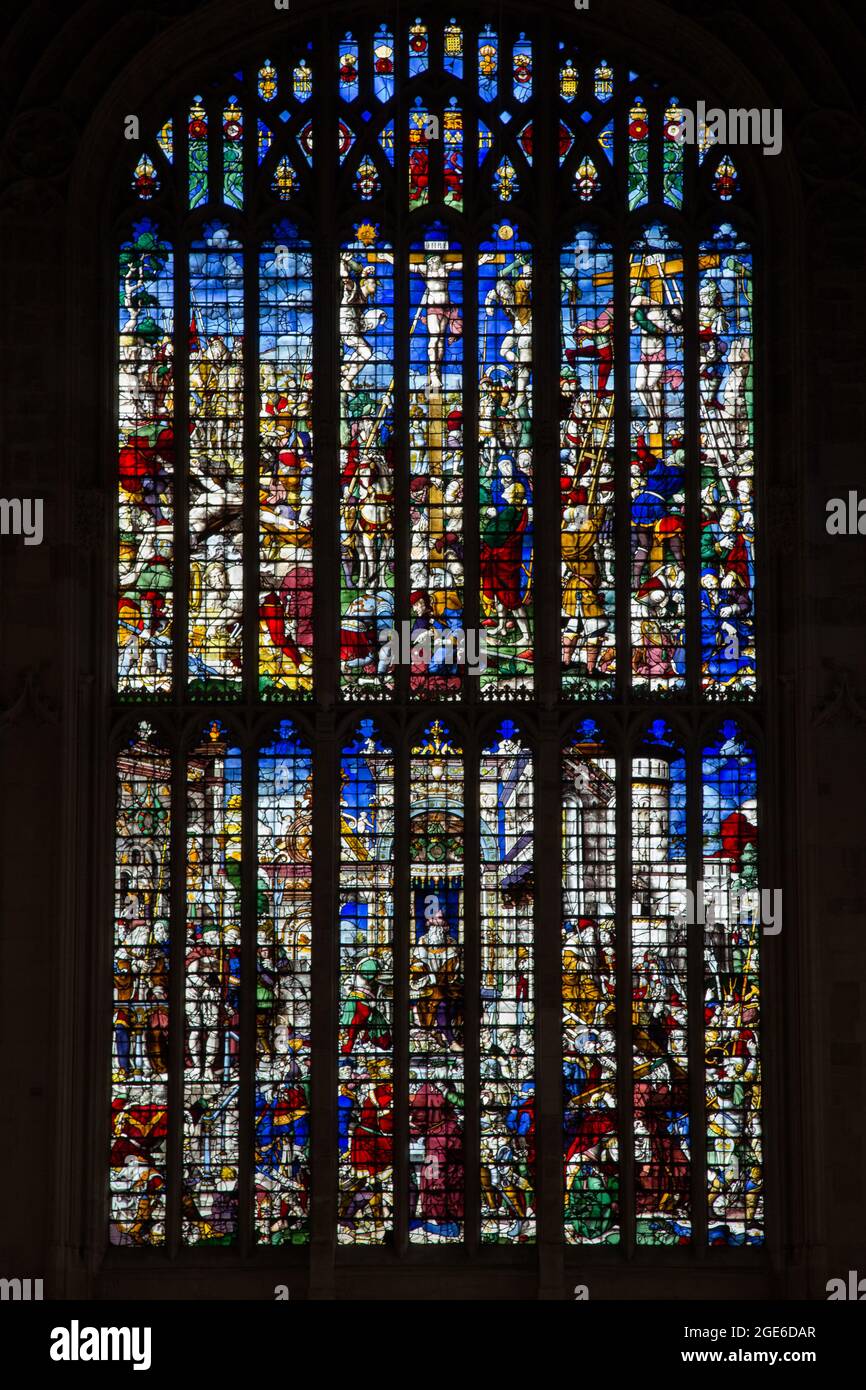 Interior of King's College chapel, Cambridge Stock Photo