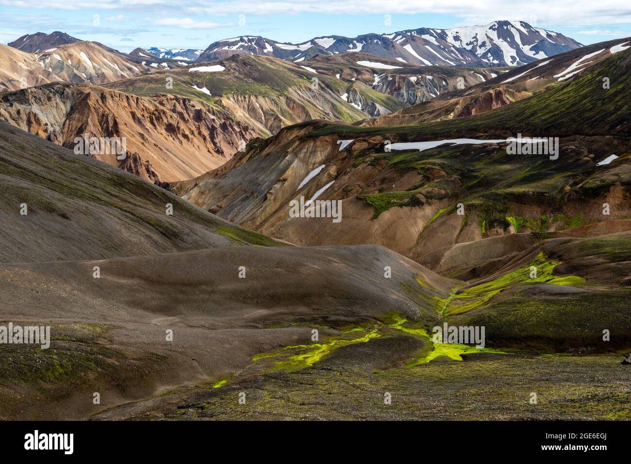 Gå i stykker arsenal Modernisere Volcanic mountains of Landmannalaugar in Fjallabak Nature Reserve. Iceland  Stock Photo - Alamy