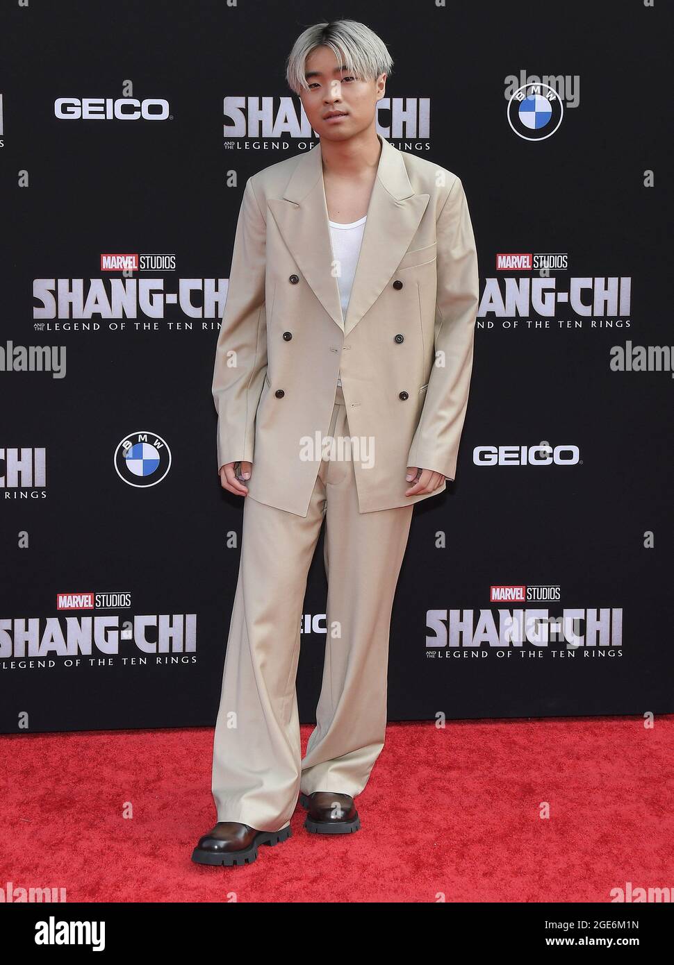 Los Angeles, USA. 16th Aug, 2021. Dallas Liu arrives at Disney's SHANG