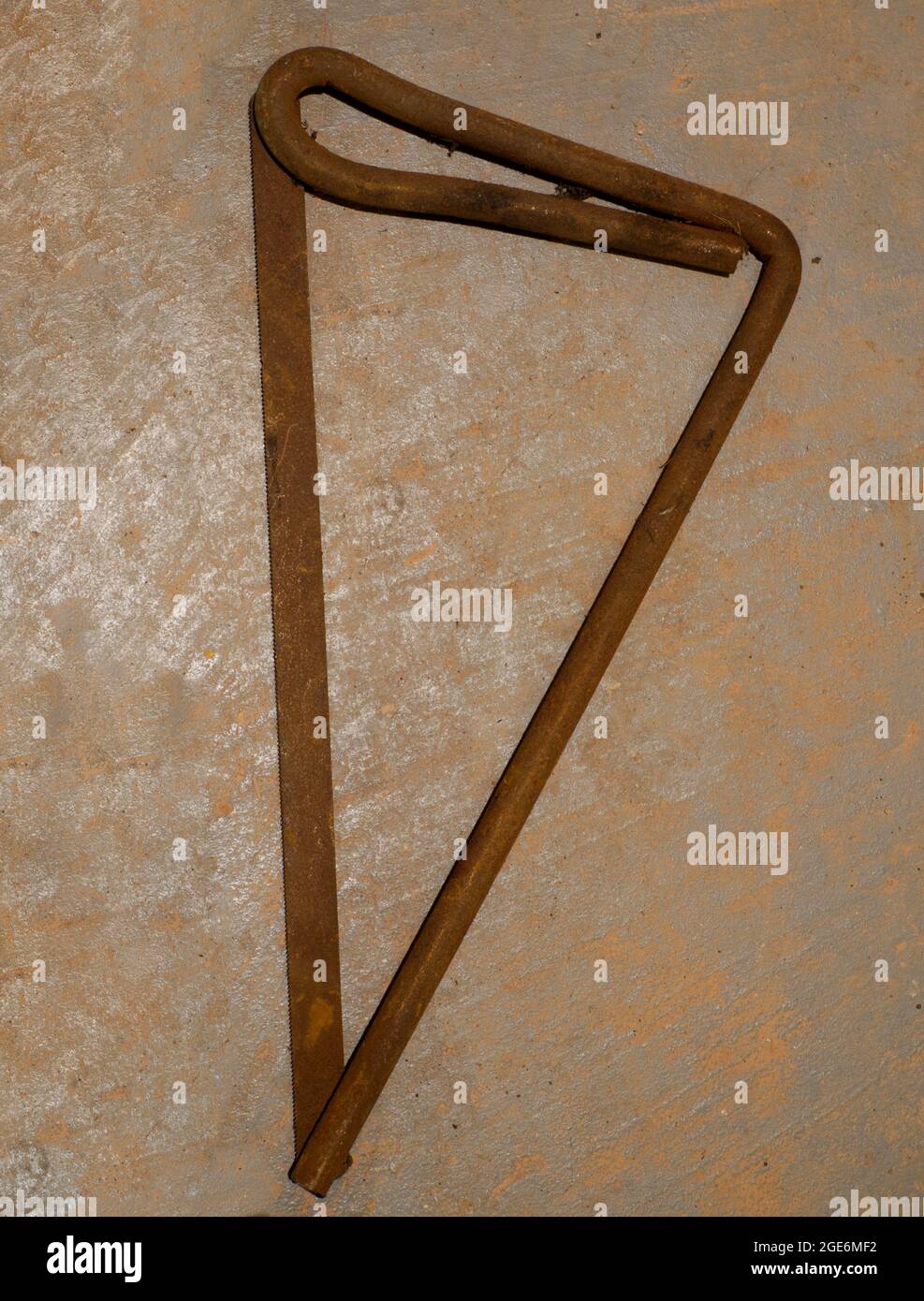 An All Metal Antique Hacksaw Stock Photo