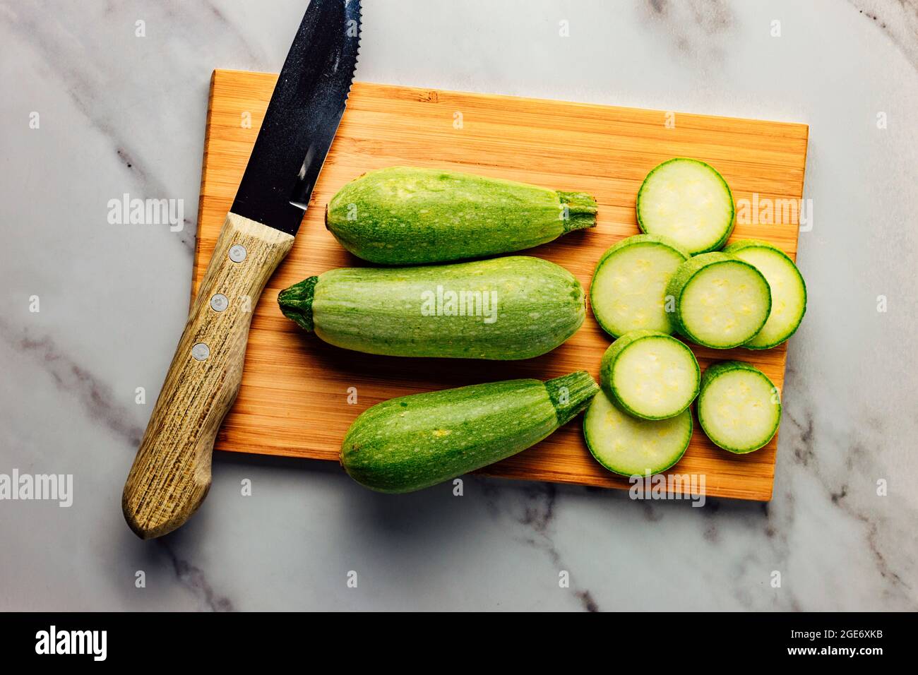 Small Bright Green Fresh Zucchini or Courgettes – FOODPIX Stock Photo