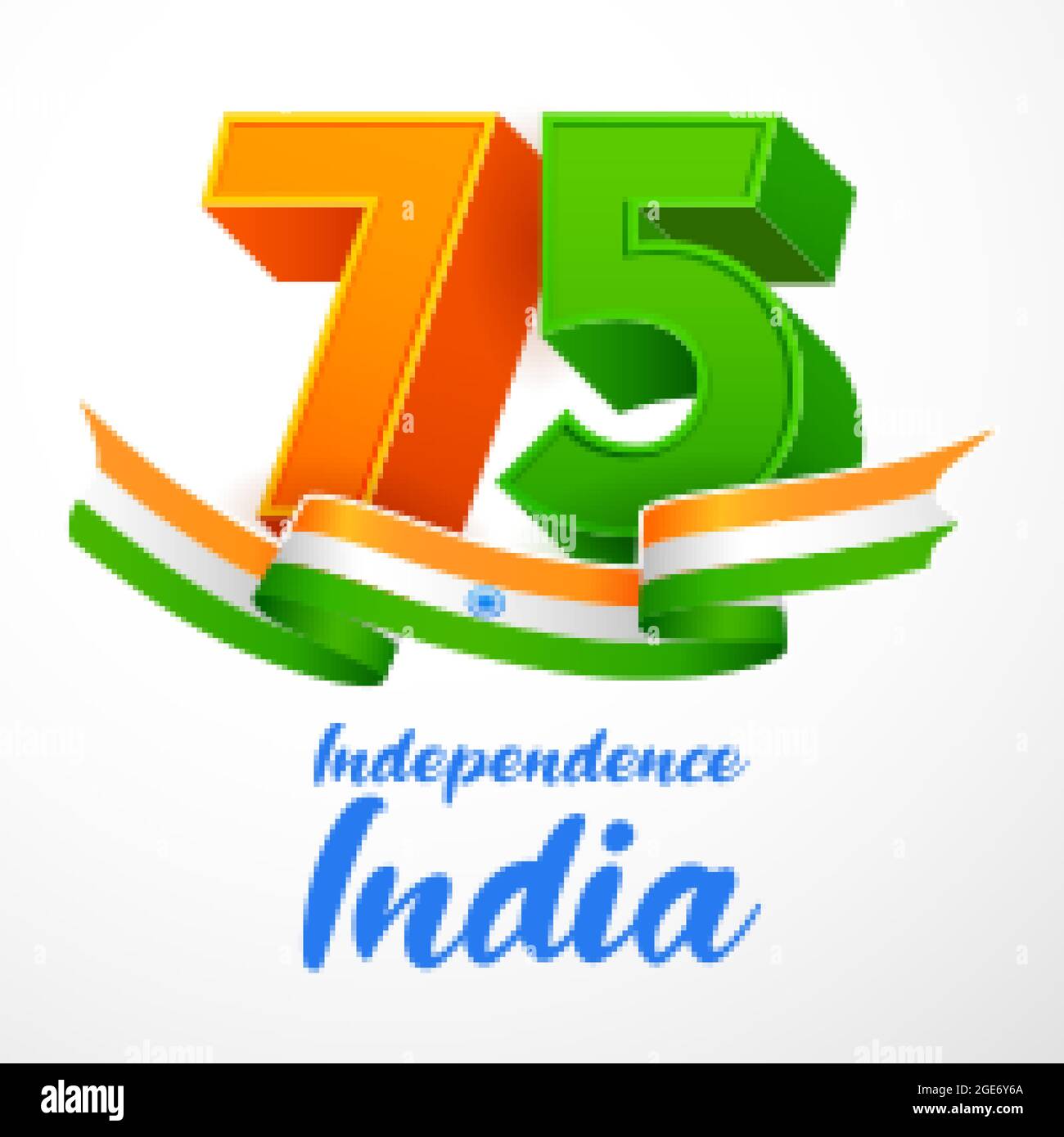 75th year of independence day Stock Vector Images Alamy