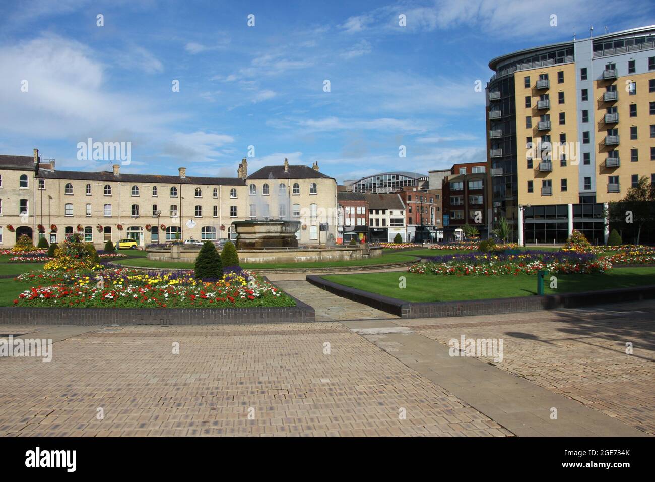 Formal gardens at Queens Gardens, Hull city centre Stock Photo Alamy