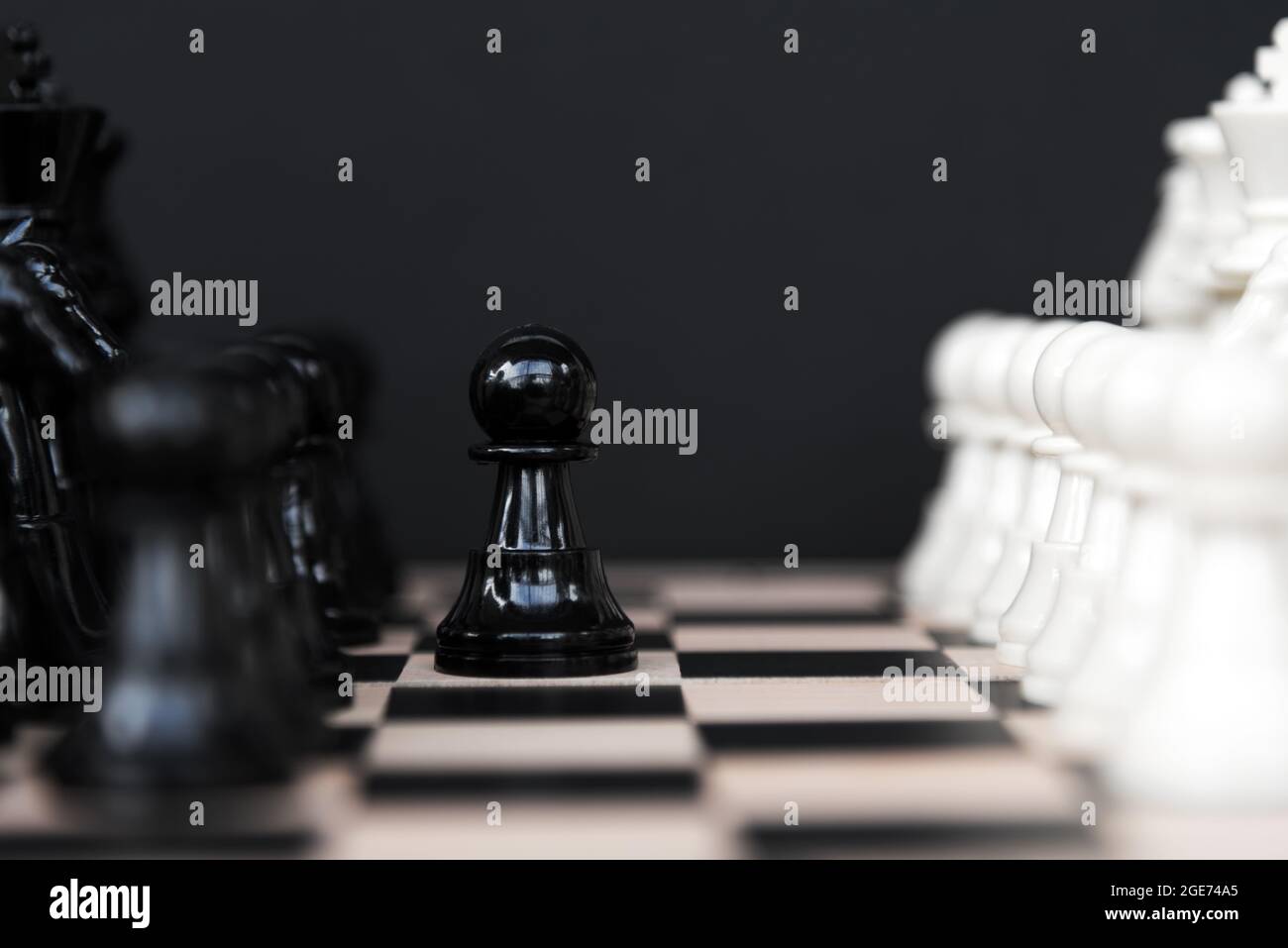 Golden Chess King Defeated Black King Pawns Wallpaper White