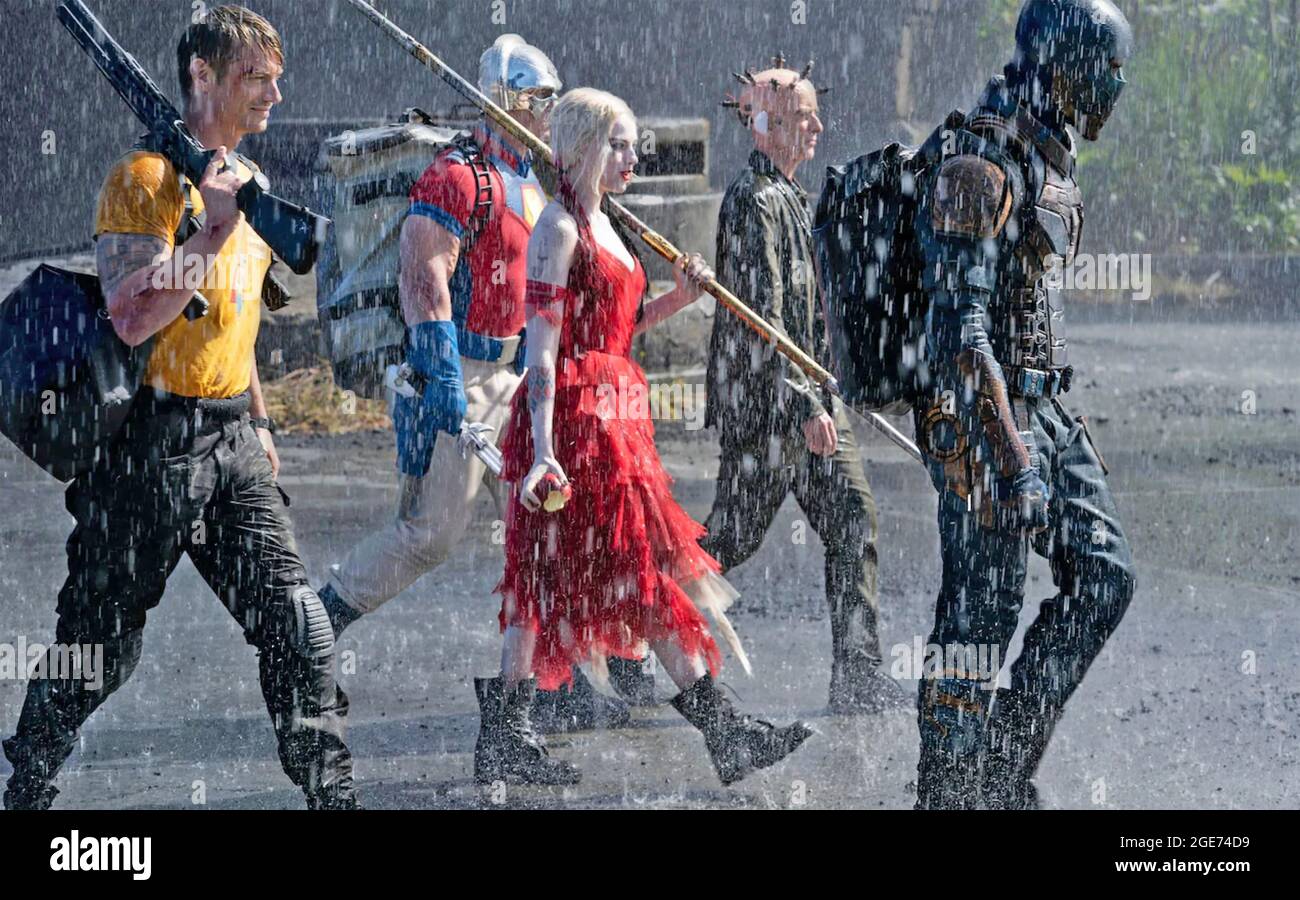 THE SUICIDE SQUAD 2021 Warner Bros film with Margot Robbie Stock Photo
